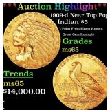 *Highlight* 1909-d Gold Indian Half Eagle Near Top