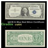 1957B $1 Blue Seal Silver Certificate Grades Choic