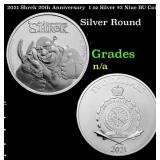 2021 Shrek 20th Anniversary  1 oz Silver $2 Niue B