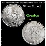 2023 Republic of Ghana 1 oz Silver 20 Cedis Space