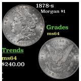 1878-s Morgan Dollar $1 Grades ms64