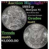 *Highlight* 1892-p Morgan Dollar $1 ms65 SEGS (fc)