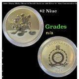 2023  Disney Micky Mouse & Donald Duck 1oz .999 Si