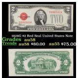 1928G $2 Red Seal United States Note Grades Choice
