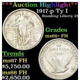 *Highlight* 1917-p Ty I Standing Liberty Quarter 2
