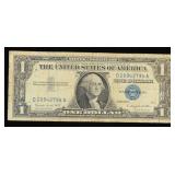 1957A $1 Blue Seal Silver Certificate Grades vf++