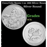 Coca-Cola Santa 1 oz .999 Silver Round