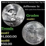 2005-d Western Waters Jefferson Nickel Westward Jo