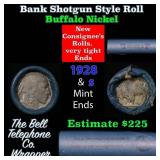 Buffalo Nickel Shotgun Roll in Old Bank Style 