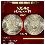 1884-o Morgan Dollar $1 ms67+ SEGS