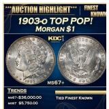 1903-o Morgan Dollar TOP POP! $1 ms67+ SEGS