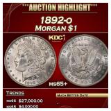 1892-o Morgan Dollar $1 ms65+ SEGS