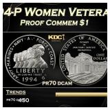1994-P Women Veterans Proof Modern Commem Dollar $