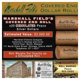 188- Rare RED Level MARSHALL FIELDS Circ Peace $1