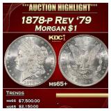1878-p Rev '79 Morgan Dollar $1 ms65+ SEGS