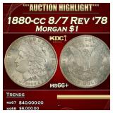 1880-cc 8/7 Rev '78 Morgan Dollar $1 ms66+ SEGS