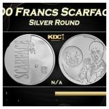 2023 Chad 1 oz Silver 5000 Francs Scarface 40th An