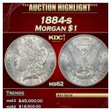 1884-s Morgan Dollar $1 ms62 USCG