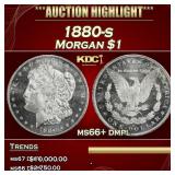 1880-s Morgan Dollar $1 ms66+ dmpl SEGS