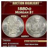 1880-o Morgan Dollar $1 ms64+ SEGS