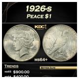 1926-s Peace Dollar $1 Grades ms64+