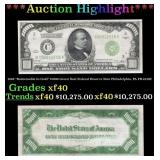 1928 $1000 Green Seal Federal Reserve Note 'Redeem
