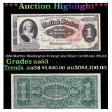 1886 $1 large size Silver Certificate Martha Washi