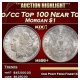 1900-o/cc Top 100 Morgan Dollar Near Top Pop $1 ms