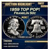 ***Major Highlight*** 1959 Proof Franklin Half Dol