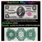1891 $2 Large Size Silver Certificate 'Windom Note