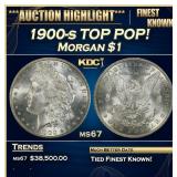 1900-s Morgan Dollar TOP POP! $1 ms67 SEGS