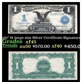 1899 $1 large size Silver Certificate 'Black Eagle