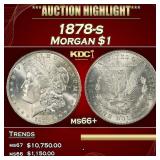 1878-s Morgan Dollar $1 ms66+ SEGS