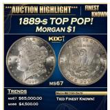 1889-s Morgan Dollar TOP POP! $1 ms67 SEGS