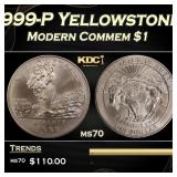 1999-P Yellowstone Modern Commem Dollar $1 ms70 SE