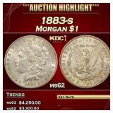 1883-s Morgan Dollar $1 ms62 USCG