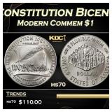 1987-p Constitution Bicentennial Modern Commem Dol