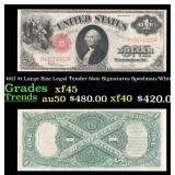 1917 $1 Large Size Legal Tender Note Grades xf45 S