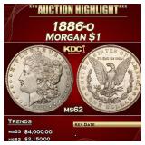 1886-o Morgan Dollar $1 ms62 USCG