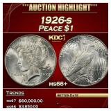 1926-s Peace Dollar $1 ms66+ SEGS