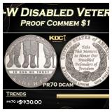 2010-W Disabled Veterans Proof Modern Commem Dolla