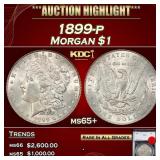 1899-p Morgan Dollar $1 ms65+ SEGS