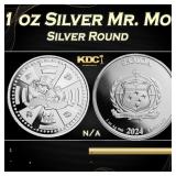 2024 Samoa 1 oz Silver Mr. Monopoly Coin