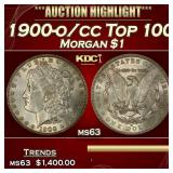 1900-o/cc Top 100 Morgan Dollar $1 ms63 USCG
