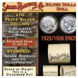 31- Circulated 10 Coin SEARS Peace Silver Dollar $