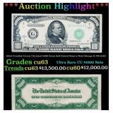 1934A $1000 Green Seal Federal Reserve Note Presid