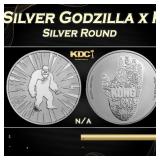 Kong 1 oz Silver Godzilla x Kong Coin