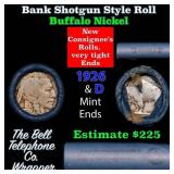 Buffalo Nickel Shotgun Roll in Old Bank Style 
