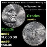 2005-d Western Waters Jefferson Nickel Westward Jo