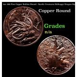 1oz .999 Fine Copper Bullion Round - Nordic Creatu